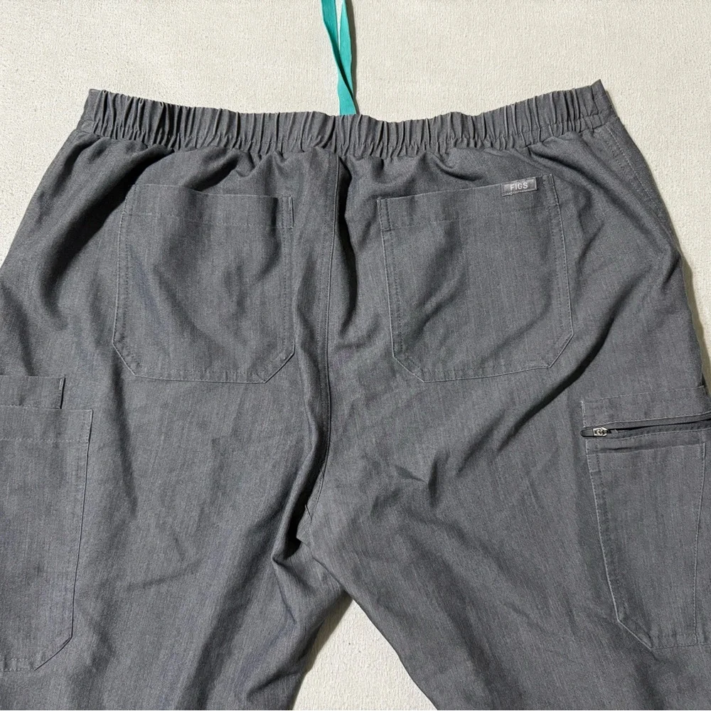 FIGS High Rise Yola Skinny Women's‎ XL Pants Cargo Scrubs Gray TW2000 *FLAW